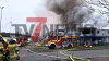 massive Rauchwolke über Herten - Lagerhalle in Vollbrand - Bevölkerungswarnung per NINA - Großeinsatz für Feuerwehren - ein Feuerwehrmann kommt ins Krankenhaus - Feuerwehrdrohne im Einsatz: 
