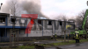 massive Rauchwolke über Herten - Lagerhalle in Vollbrand - Bevölkerungswarnung per NINA - Großeinsatz für Feuerwehren - ein Feuerwehrmann kommt ins Krankenhaus - Feuerwehrdrohne im Einsatz: 