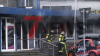 massive Rauchwolke über Herten - Lagerhalle in Vollbrand - Bevölkerungswarnung per NINA - Großeinsatz für Feuerwehren - ein Feuerwehrmann kommt ins Krankenhaus - Feuerwehrdrohne im Einsatz: 