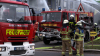 massive Rauchwolke über Herten - Lagerhalle in Vollbrand - Bevölkerungswarnung per NINA - Großeinsatz für Feuerwehren - ein Feuerwehrmann kommt ins Krankenhaus - Feuerwehrdrohne im Einsatz: 