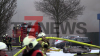 massive Rauchwolke über Herten - Lagerhalle in Vollbrand - Bevölkerungswarnung per NINA - Großeinsatz für Feuerwehren - ein Feuerwehrmann kommt ins Krankenhaus - Feuerwehrdrohne im Einsatz: 