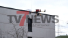 massive Rauchwolke über Herten - Lagerhalle in Vollbrand - Bevölkerungswarnung per NINA - Großeinsatz für Feuerwehren - ein Feuerwehrmann kommt ins Krankenhaus - Feuerwehrdrohne im Einsatz: 