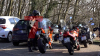 Auftakt zur Motorradsaison - Sonnenschein über dem Münsterland - Biker genießen das Wetter - Münsterland ist beliebt bei Bikern - Gemeinschaftsgefühl lebt wieder auf: 