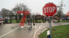 Stoppschild vermutlich übersehen - Unfallschwerpunkt - schwerer Verkehrsunfall im Kreuzungsbereich - Kreuzungsbereich voll gesperrt - Oldtimer massiv eingedrückt - drei Unfallbeteiligte - Unfallaufnahmeteam der Polizei vor Ort: 