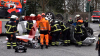 Rettungshubschrauber und Polizeihubschrauber im Einsatz - zwei Personen wurden verletzt: 
