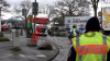 Motorradstaffel im Einsatz - Abstands- und Ladungssicherungskontrollen - LKW werden gründlich kontrolliert - Polizei, Zoll und Amt für Arbeitsschutz an Kontrolle beteiligt: 