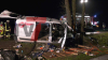 Schwerer Verkehrsunfall - Frontal gegen Baum - Ursache unklar - zwei Insassen massiv eingeklemmt - drei schwerverletzte, darunter ein zweijähriges Kind: 