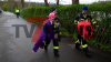 Gummipuppe wird geborgen (on Tape) - Großaufgebot an Rettungskräften - Feuerwehr spricht vom verspäteten Aprilscherz: 