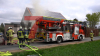 Glücklicherweise gab es keine Verletzten - Wohnhaus konnte durch die Feuerwehr geschützt werden: 