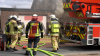 Glücklicherweise gab es keine Verletzten - Wohnhaus konnte durch die Feuerwehr geschützt werden: 