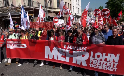Gewerkschaft fordert bessere Bedingungen für Arbeitnehmer - knapp 6000 Demonstrationsteilnehmer - Gewerkschaften sind solidarisch, offen und bunt - Demonstration bleibt friedlich - Erster Bürgermeister der Stadt Hamburg im O-Ton: 
