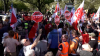 Gewerkschaft fordert bessere Bedingungen für Arbeitnehmer - knapp 6000 Demonstrationsteilnehmer - Gewerkschaften sind solidarisch, offen und bunt - Demonstration bleibt friedlich - Erster Bürgermeister der Stadt Hamburg im O-Ton: 