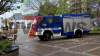 Dunkle Wolken über Wesseling - Regen prasselt auf den Rhein - Wetterexperten warnen vor starkem Unwetter - Feuerwehr und THW im Einsatz - erneute Überschwemmungen im Ahrtal: 