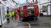 Dunkle Wolken über Wesseling - Regen prasselt auf den Rhein - Wetterexperten warnen vor starkem Unwetter - Feuerwehr und THW im Einsatz - erneute Überschwemmungen im Ahrtal: 