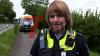 Verkehrsunfallteam der Polizei vor Ort - Spurensicherung im vollen Gange - Straße bis in die Mittagsstunden gesperrt - Unfallfahrer flüchtig - Polizei bittet um Zeugenhinweise: 