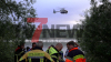 Polizeihubschrauber unterstützt bei der Suche aus der Luft - Feuerwehrtaucher aus Rheine im Einsatz - Person bleibt vermisst - Notfallseelsorge betreut Angehörige vor Ort - Drohne unterstützt die Suche - Bürgermeister mit Appell an Bürger - Gefahren des Sees werden oft unterschätzt: 