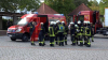 Personal reagiert umsichtig und evakuiert Besucher sofort - Feuerwehr dringt unter Chemieschutzanzügen dichtet Leckage ab und schlägt Chlorgas mit Wasser nieder: Feuerwehr mit 55 Kräften im Einsatz - Keine Personen verletzt