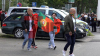 Ronaldo verlässt Flieger (on Tape) - berühmtester Fußballspieler landet am beschaulichen FMO - Tausende Fans in Trikots - Fans sind in freudiger Erwartung für den Beginn der EM 2024: 