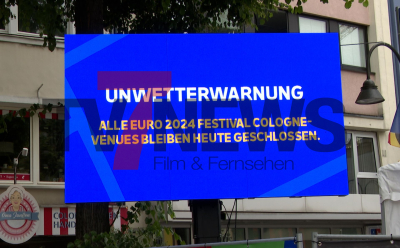 EM-Beauftragter der Stadt Köln im O-Ton - schlechtes Wetter trübt Stimmung zur EM - Stadt bereitet sich auf Unwetter vor - Fanzone wird unwetterfest gemacht: 