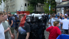 Polizei rüstet auf - Englandfans belagern Kölner Innenstadt - Polizei in vollständiger Schutzausrüstung: 
