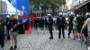 Polizei rüstet auf - Englandfans belagern Kölner Innenstadt - Polizei in vollständiger Schutzausrüstung: 