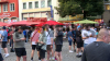 Polizei rüstet auf - Englandfans belagern Kölner Innenstadt - Polizei in vollständiger Schutzausrüstung: 