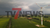 Zeitrafferaufnahmen aus der Luft zeigen imposante Gewitterfront - Deutscher Wetterdienst ruft Unwetterwarnstufe 3 aus - Tagbilder zeigen Vorbereitungen in der Stadt: 