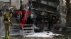 LKW bleibt nach Reifenpanne auf dem Seitenstreifen liegen, weiterer LKW krachte in stehenden LKW und geht in Flammen auf - Fahrer steigt Sekunden vorher aus seinem LKW und danach steht der LKW in Vollbrand: LKW Fahrer werden beide nur leichtverletzt. Vollsperrung voraussichtlich bis zum Nachmittag!