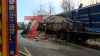 LKW bleibt nach Reifenpanne auf dem Seitenstreifen liegen, weiterer LKW krachte in stehenden LKW und geht in Flammen auf - Fahrer steigt Sekunden vorher aus seinem LKW und danach steht der LKW in Vollbrand: LKW Fahrer werden beide nur leichtverletzt. Vollsperrung voraussichtlich bis zum Nachmittag!