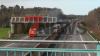 LKW bleibt nach Reifenpanne auf dem Seitenstreifen liegen, weiterer LKW krachte in stehenden LKW und geht in Flammen auf - Fahrer steigt Sekunden vorher aus seinem LKW und danach steht der LKW in Vollbrand: LKW Fahrer werden beide nur leichtverletzt. Vollsperrung voraussichtlich bis zum Nachmittag!
