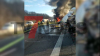 LKW bleibt nach Reifenpanne auf dem Seitenstreifen liegen, weiterer LKW krachte in stehenden LKW und geht in Flammen auf - Fahrer steigt Sekunden vorher aus seinem LKW und danach steht der LKW in Vollbrand: LKW Fahrer werden beide nur leichtverletzt. Vollsperrung voraussichtlich bis zum Nachmittag!