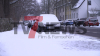 Neuschnee bremst Verkehr in Osnabrück aus - drei bis vier Zentimeter Neuschnee - Winterdienst nur eingeschränkt im Einsatz - Verkehr fließt zähflüssig: 
