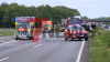Crash auf der A1 - Rettungshubschrauber landet auf Autobahn - mehrere Personen werden verletzt - Autobahn anderthalb Stunden voll gesperrt - Pkw stark deformiert: 