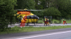 Crash auf der A1 - Rettungshubschrauber landet auf Autobahn - mehrere Personen werden verletzt - Autobahn anderthalb Stunden voll gesperrt - Pkw stark deformiert: 