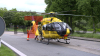 Crash auf der A1 - Rettungshubschrauber landet auf Autobahn - mehrere Personen werden verletzt - Autobahn anderthalb Stunden voll gesperrt - Pkw stark deformiert: 