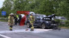 Crash auf der A1 - Rettungshubschrauber landet auf Autobahn - mehrere Personen werden verletzt - Autobahn anderthalb Stunden voll gesperrt - Pkw stark deformiert: 