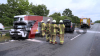 Crash auf der A1 - Rettungshubschrauber landet auf Autobahn - mehrere Personen werden verletzt - Autobahn anderthalb Stunden voll gesperrt - Pkw stark deformiert: 