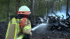 Wind facht Glutnester immer wieder an - „Glutnester flammen immer wieder auf“ - THW unterstützt bei Waldbrand - Trockenheit und Böen machen Löscharbeiten schwierig - Feuerwehren teilweise auch aus Münster vor Ort: 
