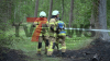 Wind facht Glutnester immer wieder an - „Glutnester flammen immer wieder auf“ - THW unterstützt bei Waldbrand - Trockenheit und Böen machen Löscharbeiten schwierig - Feuerwehren teilweise auch aus Münster vor Ort: 