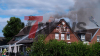 Schwarze Rauchsäule über Rheine - Großeinsatz für Feuerwehr - gewaltiges Feuer hält Feuerwehr in Atem - drei Drehleitern im Einsatz - über 120 Einsatzkräfte vor Ort: Das Feuer entfachte sich in der Nacht erneut