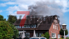 Schwarze Rauchsäule über Rheine - Großeinsatz für Feuerwehr - gewaltiges Feuer hält Feuerwehr in Atem - drei Drehleitern im Einsatz - über 120 Einsatzkräfte vor Ort: Das Feuer entfachte sich in der Nacht erneut