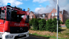 Schwarze Rauchsäule über Rheine - Großeinsatz für Feuerwehr - gewaltiges Feuer hält Feuerwehr in Atem - drei Drehleitern im Einsatz - über 120 Einsatzkräfte vor Ort: Das Feuer entfachte sich in der Nacht erneut