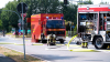 Schwarze Rauchsäule über Rheine - Großeinsatz für Feuerwehr - gewaltiges Feuer hält Feuerwehr in Atem - drei Drehleitern im Einsatz - über 120 Einsatzkräfte vor Ort: Das Feuer entfachte sich in der Nacht erneut