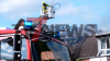 Schwarze Rauchsäule über Rheine - Großeinsatz für Feuerwehr - gewaltiges Feuer hält Feuerwehr in Atem - drei Drehleitern im Einsatz - über 120 Einsatzkräfte vor Ort: Das Feuer entfachte sich in der Nacht erneut