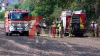 Flächenbrand breitet sich rasant aus – 1,5 Hektar Getreidefeld in Flammen - Feuer greift auf Baumfläche über - Wind entfacht schnell Großbrand, so Feuerwehr - NINA-Warnung wegen Rauch - Sichtbehinderungen durch Rauch - Luftbildaufnahmen zeigen Ausmaß des Brandes: 