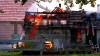 Scheune stürzt ein (ON TAPE) - Wohnhaus durch Feuer und Löschwasser unbewohnbar - 93 Kräfte kämpfen gegen Flammen - Feuerwehr setzt zwei Drehleitern zur Brandbekämpfung ein - Löschwasser wird auch aus hinter dem Haus liegendem Dortmund-Ems-Kanal bezogen: 