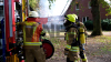 Scheune stürzt ein (ON TAPE) - Wohnhaus durch Feuer und Löschwasser unbewohnbar - 93 Kräfte kämpfen gegen Flammen - Feuerwehr setzt zwei Drehleitern zur Brandbekämpfung ein - Löschwasser wird auch aus hinter dem Haus liegendem Dortmund-Ems-Kanal bezogen: 