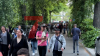 Über 1000 türkische Staatsbürger kamen am Abend zum türkischen Generalkonsulat in der Spandauer Heerstraße um ihre Stimme zum zweiten Wahlgang abgeben. : 