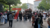 Über 1000 türkische Staatsbürger kamen am Abend zum türkischen Generalkonsulat in der Spandauer Heerstraße um ihre Stimme zum zweiten Wahlgang abgeben. : 