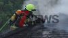 Dachstuhl des Oldenburger Golfclub brennt - 120 Feuerwehrkräfte kämpfen gegen die Flammen - glücklicherweise ist niemand verletzt : 